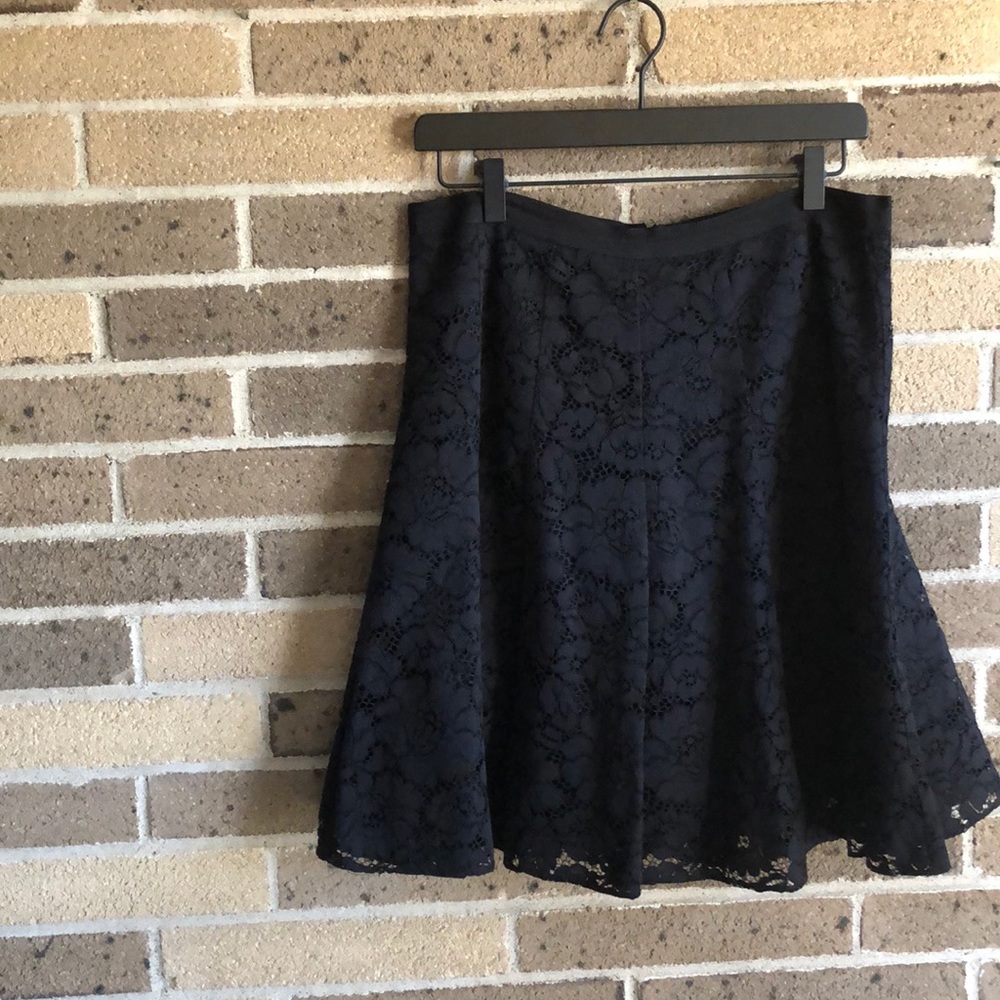 Rebecca Taylor Black Lace Skirt